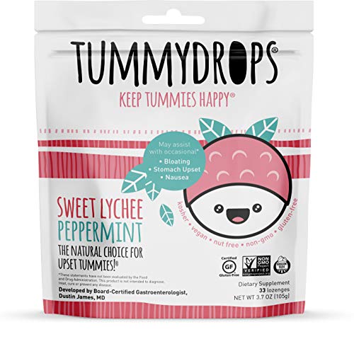 Oregon Tilth Certified Made with Organic Ingredients Sweet Lychee Peppermint Tummydrops (Resealable Bag with 33 Individually Wrapped Drop - Thumbnail 4