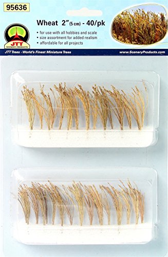 JTT Scenery Products JTT95636 Wheat Bushes, 1.5" (40)