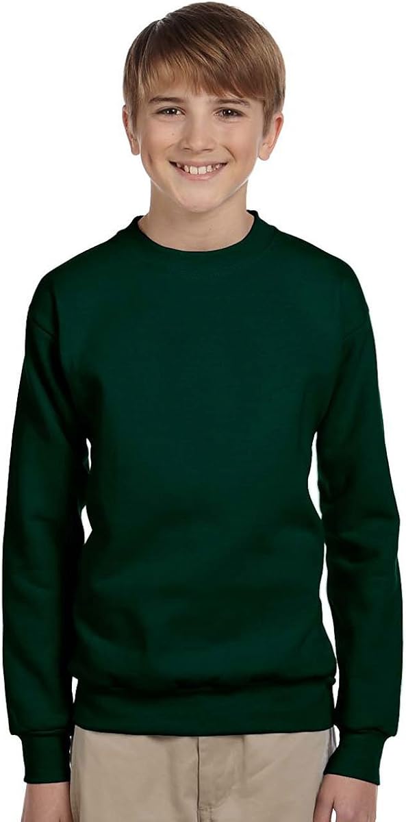Hanes Youth ComfortBlend EcoSmart Crewneck Sweatshirt: Clothing
