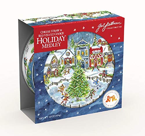 Mississippi Cheese Straw Factory 2019 Gail Pittman Holiday Gift Tin - Two Straw Assortment