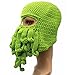 GIANCOMICS Funny Tentacle Octopus Beanie Crochet Knit Beard Hat Fisher Cap Wind Ski Mask Green
