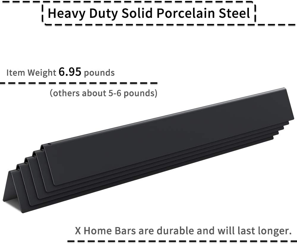 X Home 7536 22.5 inch Flavorizer Bars for Weber Spirit 300 Series, Spirit E310, E320, Genesis Silver & Gold B C, Sturdy Porcelain Steel Replacement Grill Parts : Garden & Outdoor