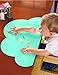 Silicone Baby Placemat - Kids Reusable Travel Placemat Tiny Diner Portable Roll Up Washable Restaurant Food Meal Mat for Toddler Child Infant (Green)