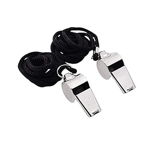 Stainless Steel Coach Whistle 2pcs Referee Whistle