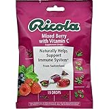 Ricola Mixed Berry with Vitamin C Supplement Drops, 19 Drops