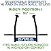 Ultimate Body Press Wall Mount Pull Up Bar with Reversible Risers