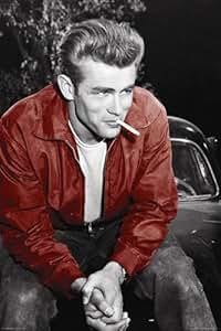 James Dean Red Jacket Cigarette Celebrity Poster 24 x 36 inches: Amazon