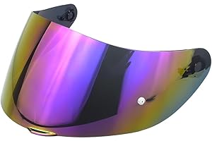 TAOHOM K1 Replacement Helmet Visor,K5 Motorcycle Helmet Face Shield Compatible with K1 K1S K3SV K5 K5S (Rainbow)
