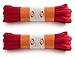 OrthoStep Oval Athletic Red 54 inch Shoelaces - Sports Shoelaces 2 Pair Pack