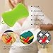 Silicone Dish Sponge, Cleaning Sponges,Dish Washing Brush-Free Dishwashing Better Sponges-Household Cleaning Sponges-Dish Washing Brush -Smart Kitchen Sponge(2pcs)