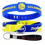 Adjustable Silicone Wristband Bracelets for Sports Fans-Awesome Gift for Your Family and Friends. (Warriors30)