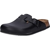 Birkenstock Unisex Professional Boston Super Grip Leather Slip Resistant Work Shoe,Black 10-10.5 Men