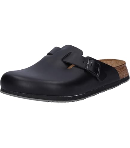 Amazon.com | Birkenstock Kay Super Grip Leather Black