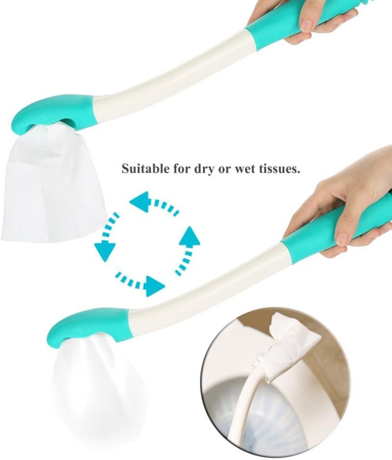 Sonew Self-Assist Toilet Mobility Aid Self Wipe Assist Bottom Wiper Bathroom Buddy Wand Long Handle Reach 15.7": Home & Kitchen