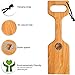 ASHLEYRIVER Wooden Grill Scraper Natural Wood BBQ Grill Cleaner Barbecue Grill Brush Non-bristles Safer Than Wire Brush Woody Safe Scrape Barbecue Griddle Cleaning Tool-16 Inch