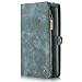 Samsung Galaxy S8 Plus Leather Wallet Phone Case Magnetic Detachable Case with Card Slots Cash Compartment Blue