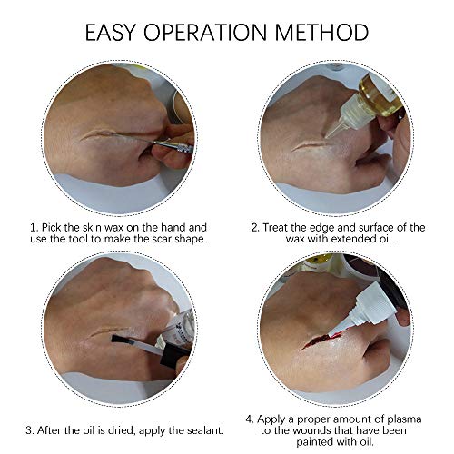 Ownest Wound Modeling Scar Makeup Wax, For Festival, Stage Special