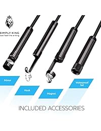 Cámara de inspección endoscopio con luz para iPhone Android   WiFi Snake cámara de coser tubo   USB fibra óptica motor alcance   inalámbrico flexible teléfono celular teléfono endoscópico drenaje Borescope Led