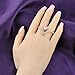 Mytys Love Forever Cubic Zirconia 2 Finger Ring Fashion Cocktail Statement Wedding Silver Ring