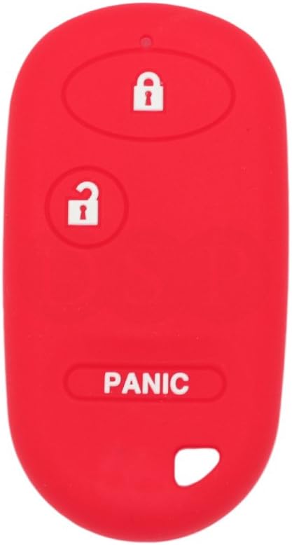 BROVACS Silicone Cover Protector Case Holder Skin Jacket Compatible with HONDA 2+1 Button Remote Key Fob CV2208 Red - Image 3