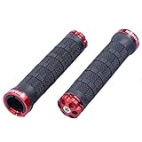 Bonmixc Bike Handlebar Grips, Aluminum Alloy Single-side Locking Mountain Bike Grips For MTB BMX Folding Bike