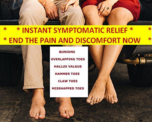 Gel Toe Separator Toe Straightener Toe Spacers (2 Pairs) Toe Stretchers Bunion Pain Relief - Hammer Toe Corrector - Toe Spreader -Toe Alignment Bunion Correction and Overlapping Toes