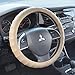 BDK Genuine Leather Steering Wheel Cover Medium 14.5