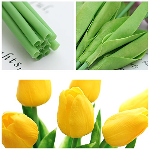 image for For Natural Life 12PCS/Set PU Stunning Holland Tulip Flower Real Touch