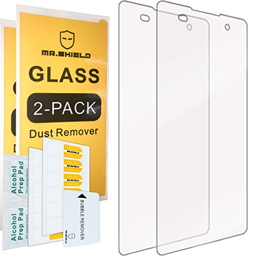 [2-PACK]-Mr Shield For Sony Xperia E5 [Tempered Glass] Screen Protector with Lifetime Replacement Warranty