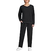 Weintee Women's Petite Jogging Suit Sets Sweatpants and Sweatshirts V Neck Tracksuits Cotton Sweatsuits