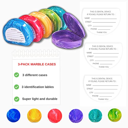Marble Retainer Cases with Labels (3 Pack) Pricepulse