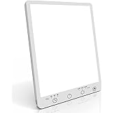 Plynvexa Light Therapy Lamp - 10000 Lux Full Spectrum Light Therapy,3 Color Portable Therapy Lamp,Wall Mount Daylight Lamp for Home & Office Use,3 Timing & 3 Mode Touch with Memory