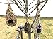 AROMA TREES Set of 3 Bird Hut 9” x 4”, Hand Woven Small Hanging Birdhouses Hummingbird Nesting Chickadee House, Wren Nest Fiber, Bird Hideaway Sparrow House for Finch & Canary