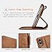 ICARER Detachable Genuine Leather Wallet Case [Detachable Folio] Flip Folio Book Cover with Card&Cash Slots Kickstand