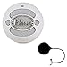 Blue Microphones Snowball USB Microphone - Textured White (4911-SBBN) with Pop Shield Universal Pop Filter Microphone Wind Screen with Mic Stand Clip