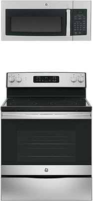GE 2-Piece Kitchen Package with Electric Range and Microwave