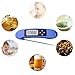 Samshow Digital Cooking Thermometer, Instant Read, Voice Function LED Screen, Backlight, Kitchen Thermometer, Food Grade Stainless Steel Probe for Kitchen Grilling Food Milk Candy and Bath Water(Blue)