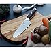 WALLOP Santoku Knife - Japanese AUS-10 Core 67 Layers Damascus High Carbon Stainless Steel Kitchen Knife with Amazing Wave Blade Pattern & Non-slip Ergonomic Reddish Black G10 Handle with Sheath -7''