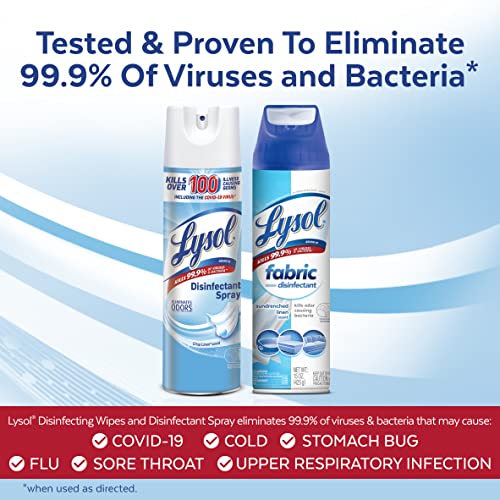 Lysol Disinfectant Spray + Fabric Disinfectant, Sanitizing and