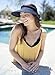 Simplicity UPF 50+ UV Protection Wide Brim Sun Visors for Women,Denim