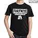 fresh tees Fortnite Legend Gaming Youth T- Shirt (X- Large 14-16 Yrs, Black)