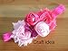YYCRAFT (30 Pieces Shabby Flowers - Chiffon Fabric Roses - 2.5