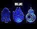 3 Pack Star Wars 3D Night Light Touch Table Desk Lamp, KMAcreations 7 Colors 3D Optical Illusion Lights with 3 Acrylic Flat & ABS Base & USB Cabler, Includes R2D2, BB-8, Milennium Falcon