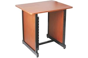 ONSTAGE On-Stage On-Stage WS7500 Series Workstation Rack Cabinet, Rosewood