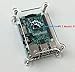 GeauxRobot Clear Raspberry Pi 3 Model B Case Enclosure Box Dog Bone Shape (Also for Pi 2B B+ A+ B A)