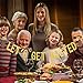Gold Glitter Let's Get Basted Funny Friendsgiving Banner Decorations for Thanksgiving Party