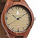 Treehut Wooden Watches for Men, Japanese Miyota Movement, Stylish Exotic Wrist Watch with Adjustable Stainless Steel Buckle, Leather Straps, Watch Made Real Bamboo Wood, Relojes para Hombre
