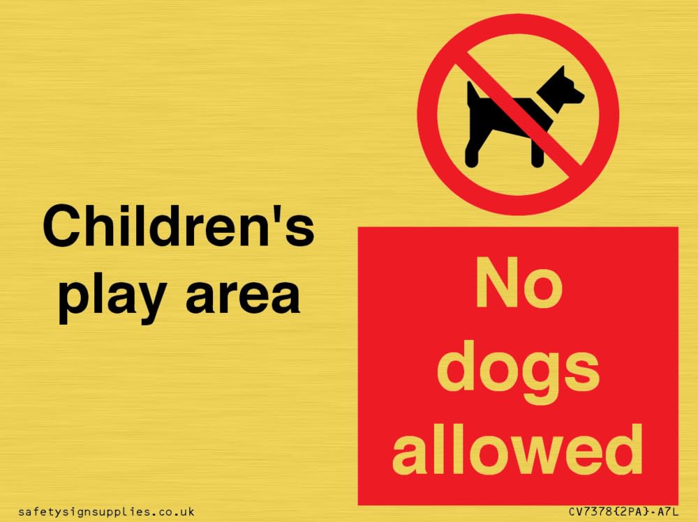 Children's play area. No dogs allowed