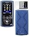 TPU Skin Case Cover with Screen Protector For Sony Walkman NWZ-E383 NWZ-E384 NWZ-E385 - Translucent Blue