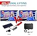 TV antenna, Indoor Digital HDTV Amplified Antennae Aerial Freeview 4K 1080P HD VHF UHF for Local Channels 120 Miles With amplifier Support ALL Television-13ft Coax Cable